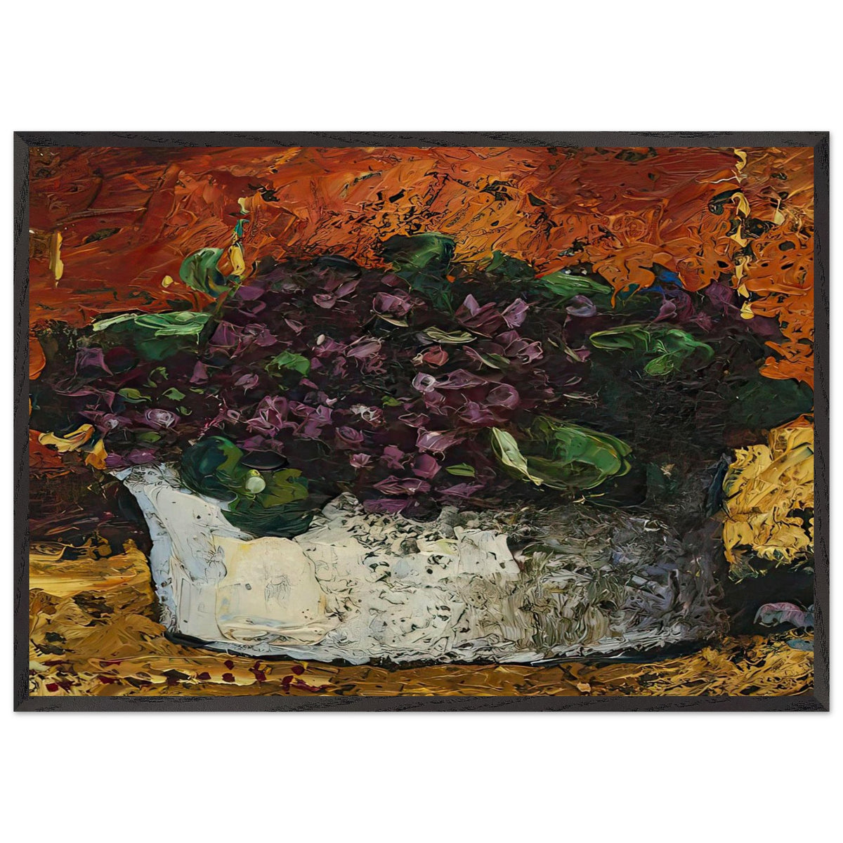 Vase with Violets by Octav Bancila, framed poster, view 3