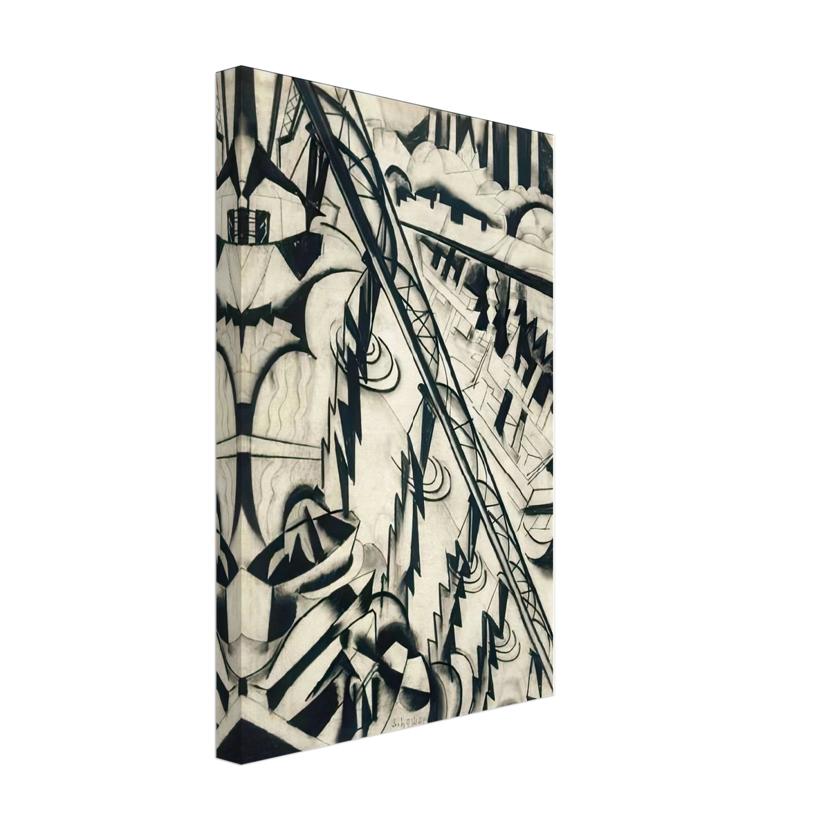Vasuti Hid by Scheiber Hugó, canvas, view 2