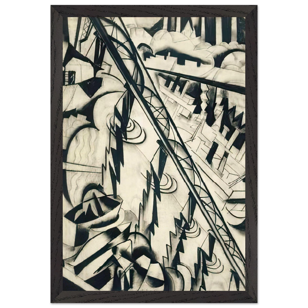 Vasuti Hid by Scheiber Hugó, framed poster, view 2
