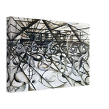 Velocity Of An Automobile by Giacomo Balla, canvas, view 2