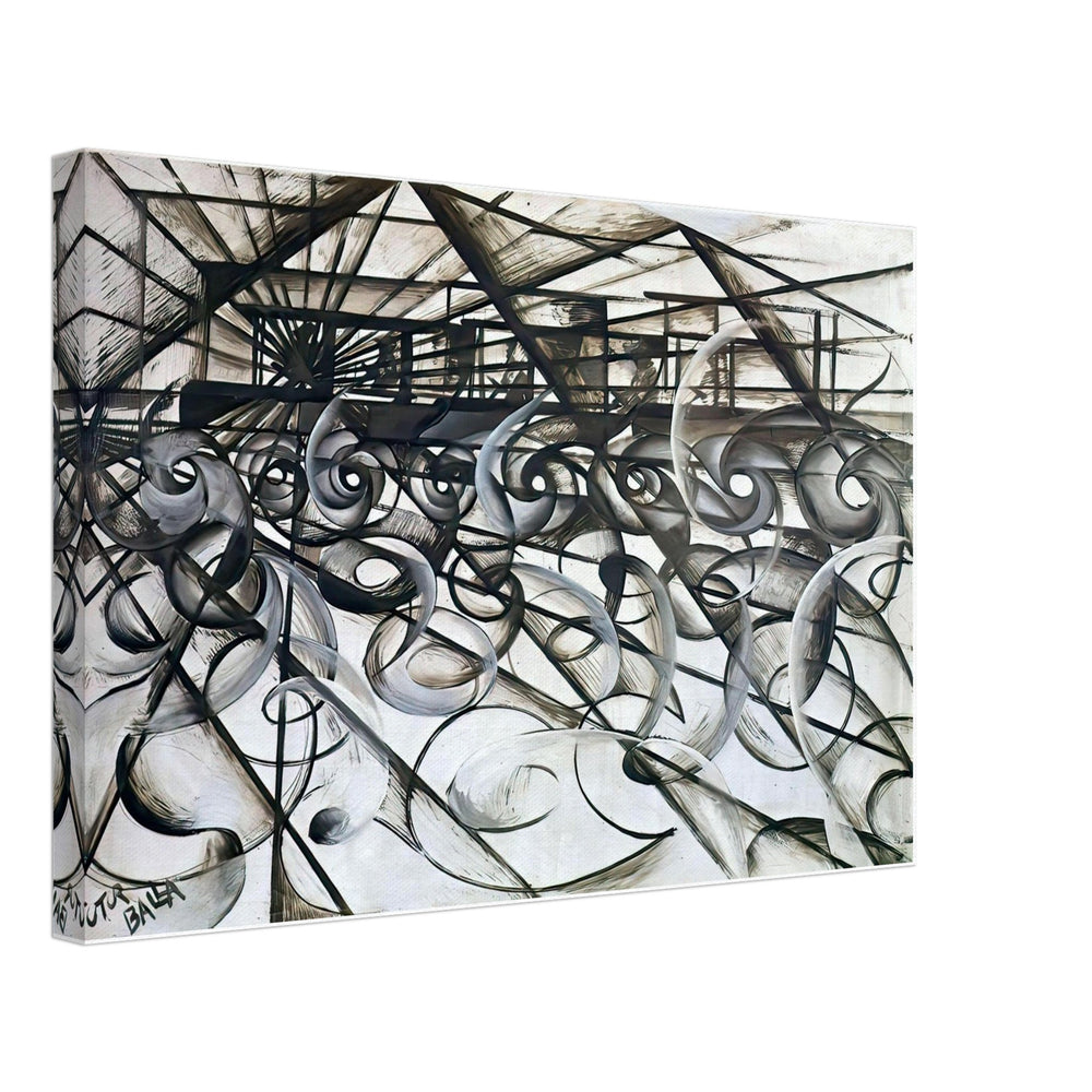 Velocity Of An Automobile by Giacomo Balla, canvas