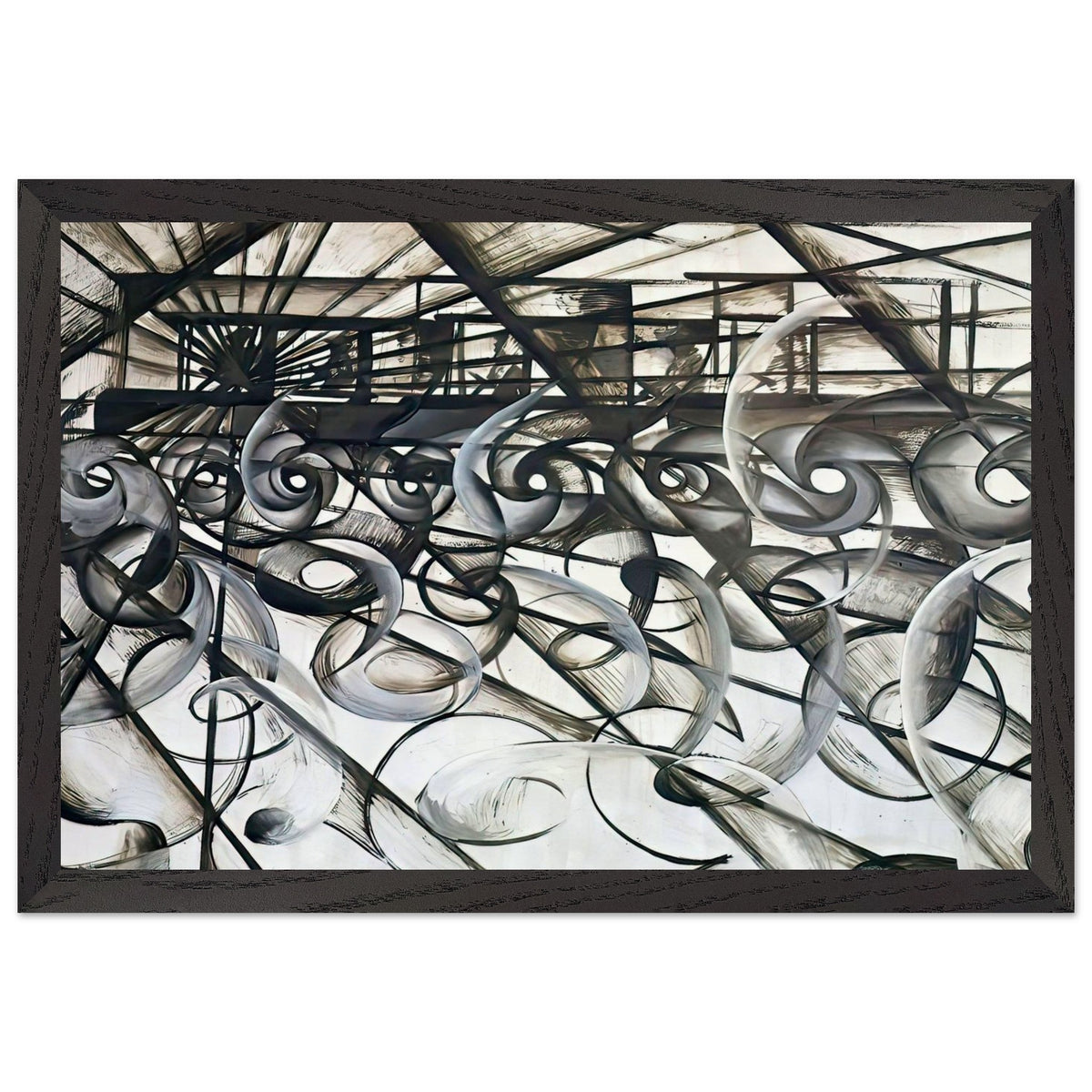 Velocity Of An Automobile by Giacomo Balla, framed poster, view 2