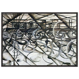 Velocity Of An Automobile by Giacomo Balla, framed poster, view 3