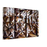 Velocity of Cars and Light by Giacomo Balla, canvas, view 2