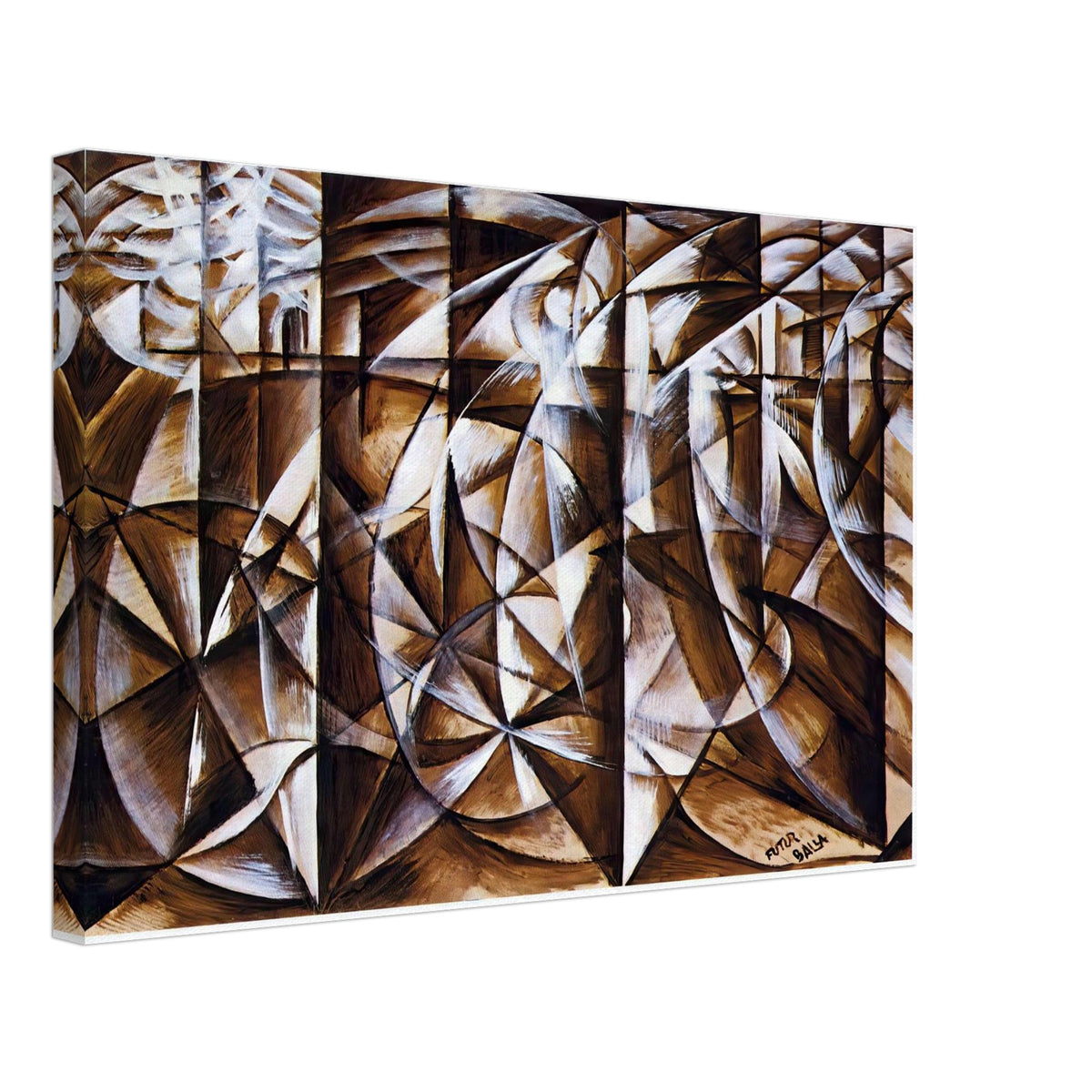 Velocity of Cars and Light by Giacomo Balla, canvas