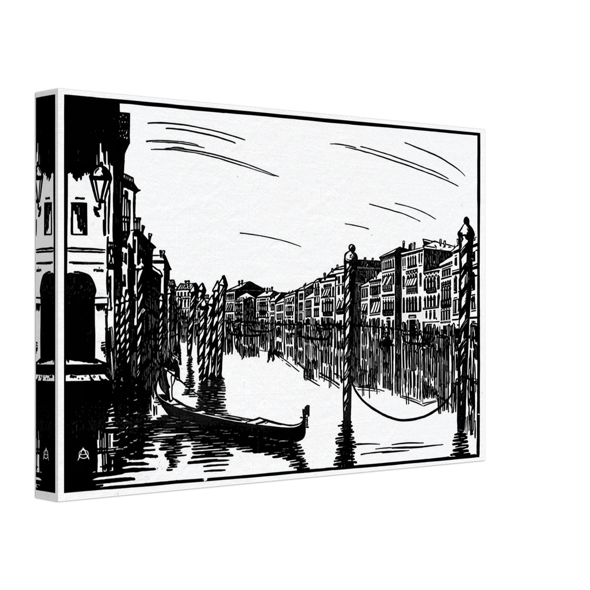 Venice by Anna Ostroumova-Lebedeva, canvas, view 2