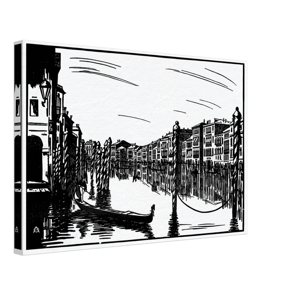 Venice by Anna Ostroumova-Lebedeva, canvas