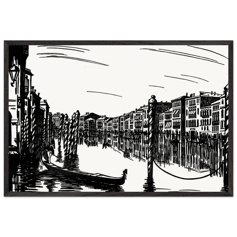 Venice by Anna Ostroumova-Lebedeva, framed poster