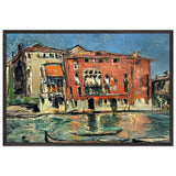 Venice by Gheorghe Petrascu, framed poster