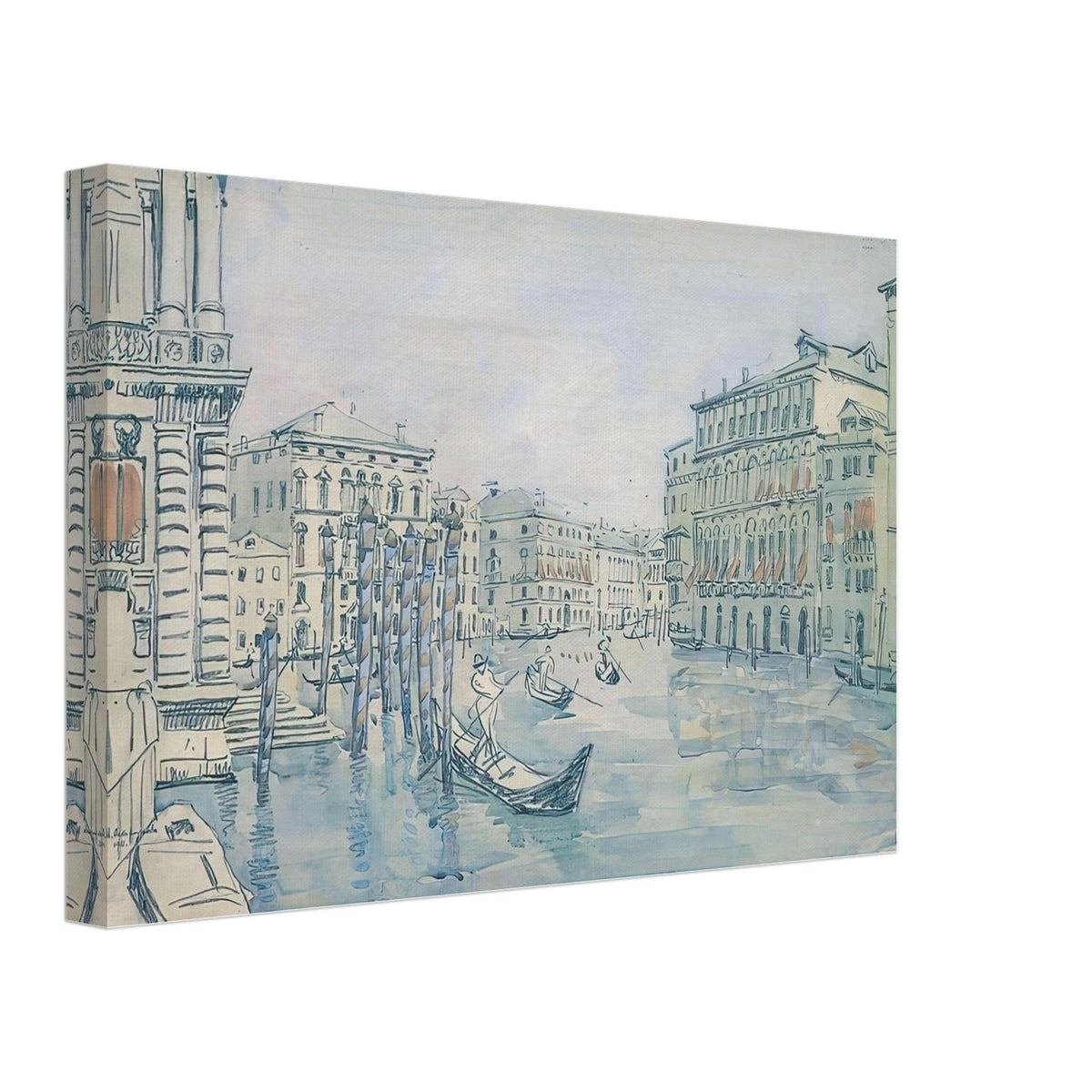 Venice. Grand Canal. Grey Day by Anna Ostroumova-Lebedeva, canvas, view 2