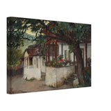 Veranda with Flowers by Stefan Popescu, canvas, view 2