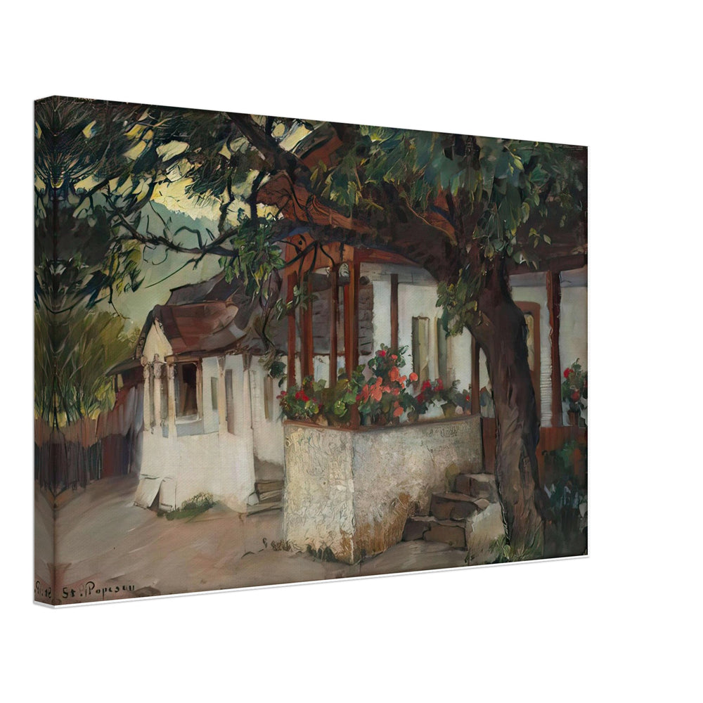 Veranda with Flowers by Stefan Popescu, canvas