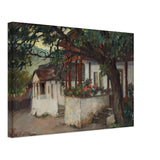 Veranda with Flowers by Stefan Popescu, canvas