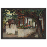 Veranda with Flowers by Stefan Popescu, framed poster, view 2