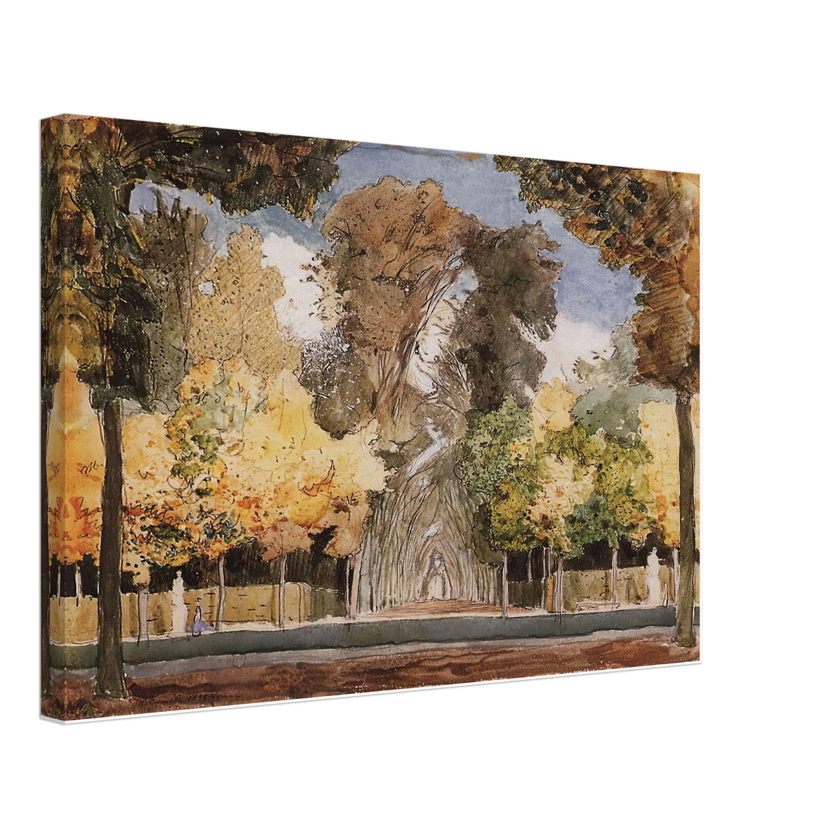 Versailles Park in Autumn by Konstantin Somov, canvas