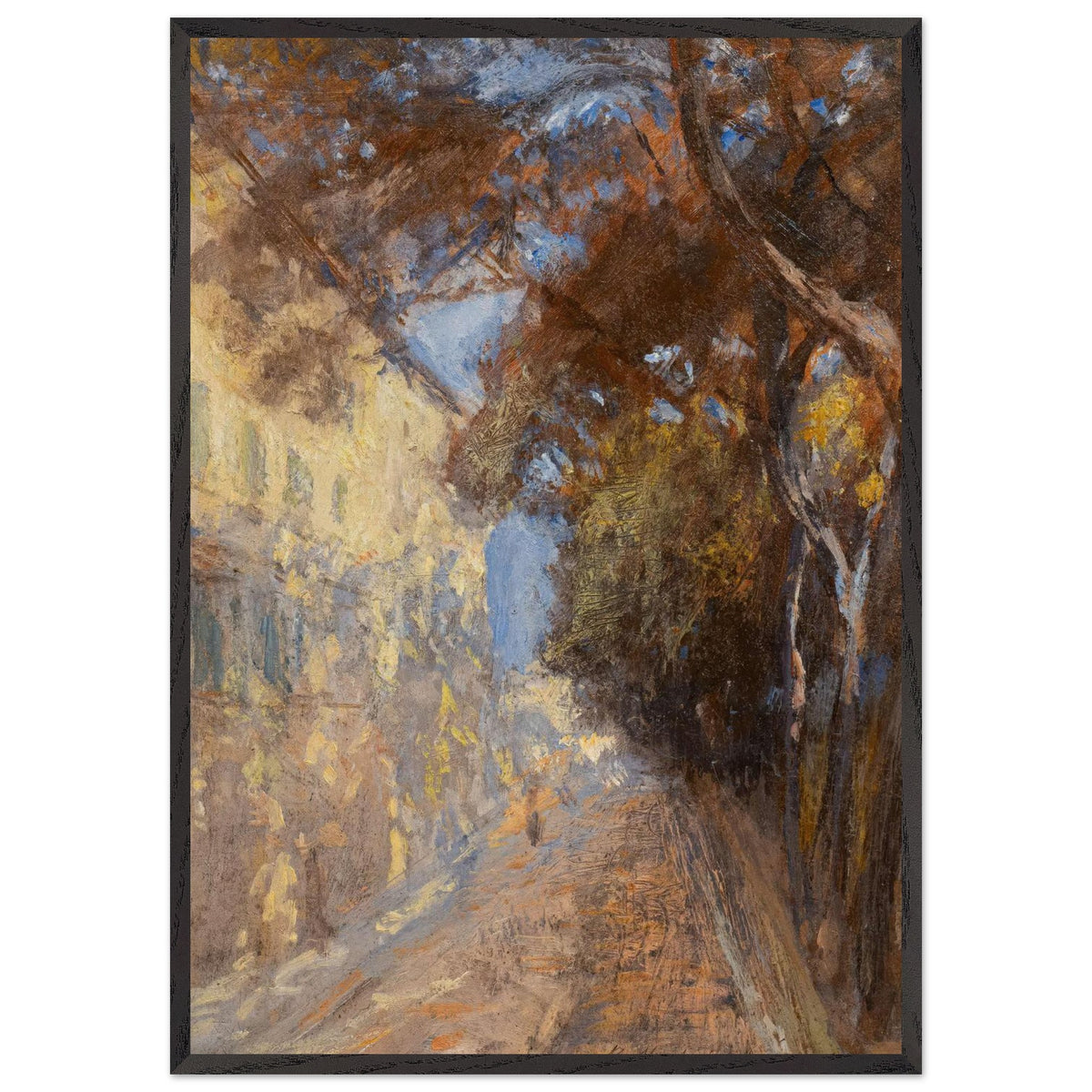 Via della Bassata by Raffaello Gambogi, framed poster, view 3