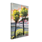 Vidéki Táj Fákkal by Scheiber Hugó, canvas