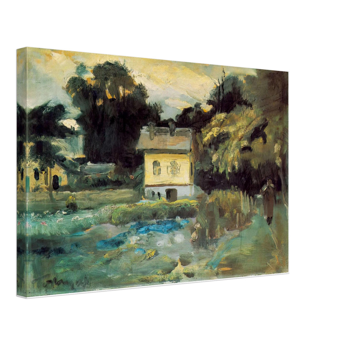View at Szentendre by Janos Tornyai, canvas