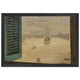 View from a Window of the Huangpu River by Fujishima Takeji, framed poster, view 2