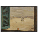 View from a Window of the Huangpu River by Fujishima Takeji, framed poster, view 3