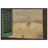 View from a Window of the Huangpu River by Fujishima Takeji, framed poster
