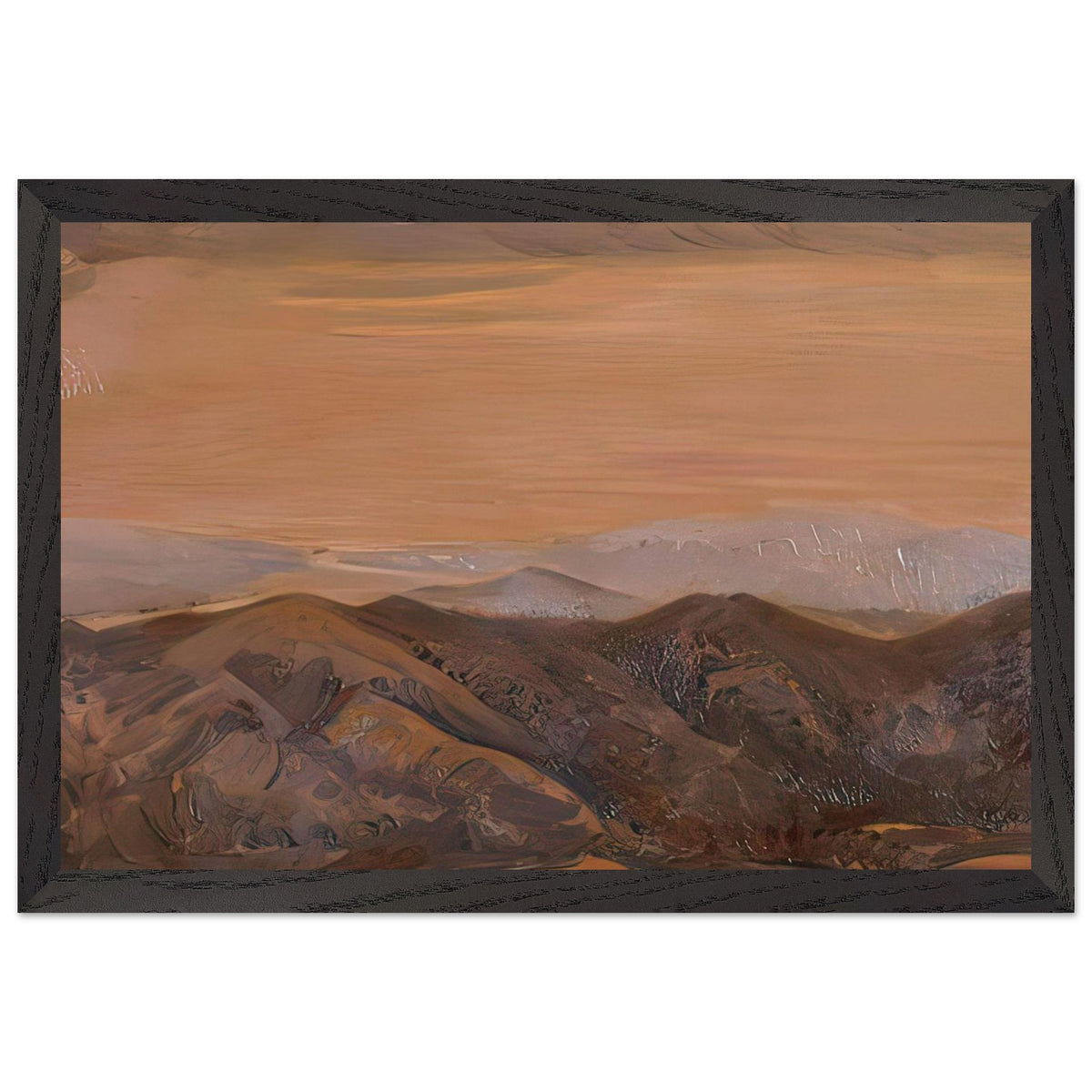 View from Mount Asama in Ise by Fujishima Takeji, framed poster, view 2