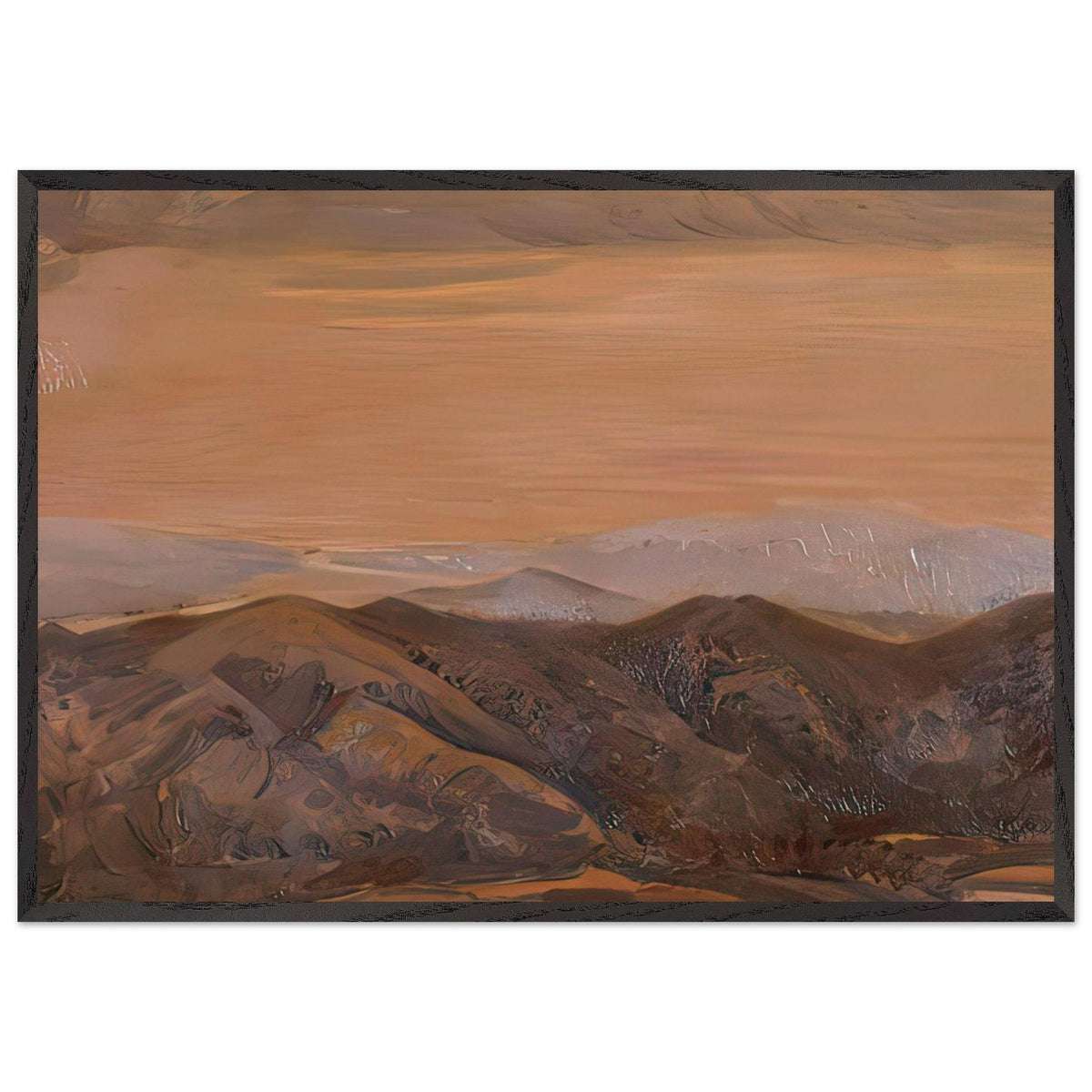 View from Mount Asama in Ise by Fujishima Takeji, framed poster, view 3