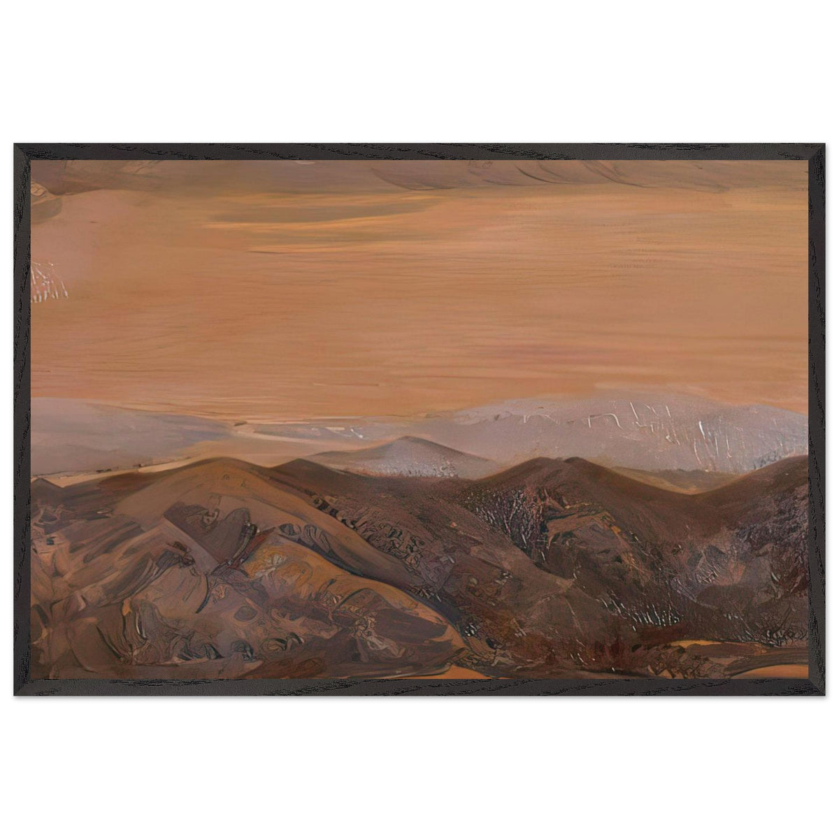 View from Mount Asama in Ise by Fujishima Takeji, framed poster