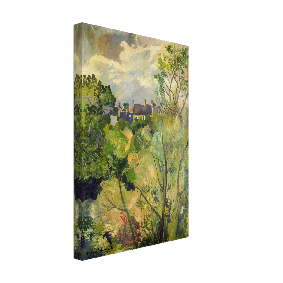 View from My Window in Genets (Brittany) by Suzanne Valadon, canvas, view 2