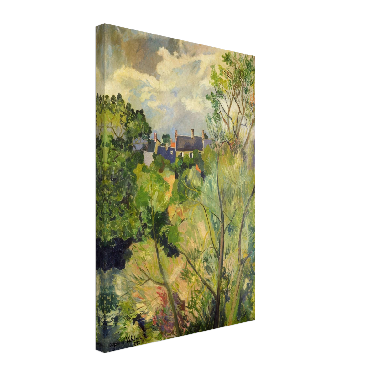 View from My Window in Genets (Brittany) by Suzanne Valadon, canvas