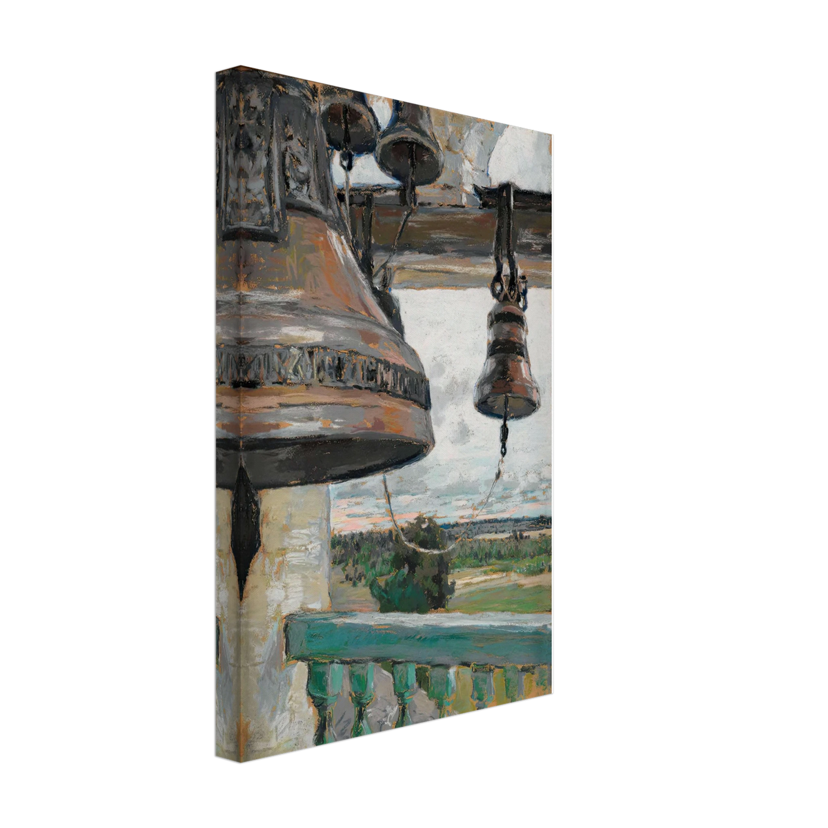 View from the Bell Tower of the Savvino Storozhevsky Monastery near Zvenigorod by Maria Yakunchikova, canvas, view 2