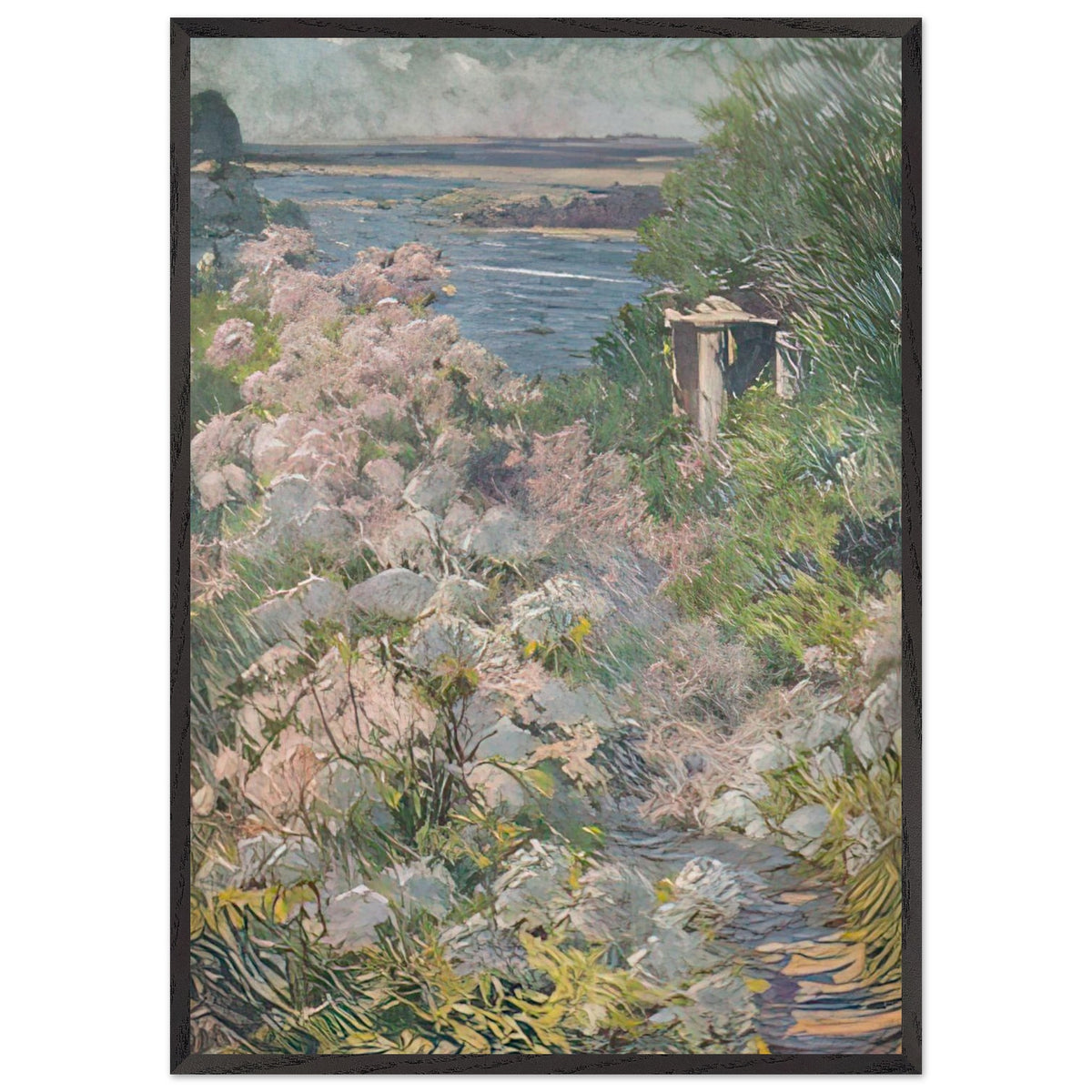View from the Garden of Stanford White, Looking Toward Crane Neck Point, Long Island by William de Leftwich Dodge, framed poster, view 3