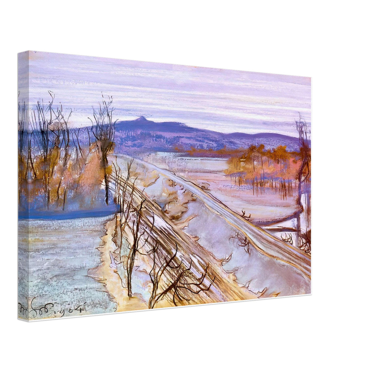 View from the Studio Window onto Kosciuszko Mound by Stanislaw Wyspianski, canvas