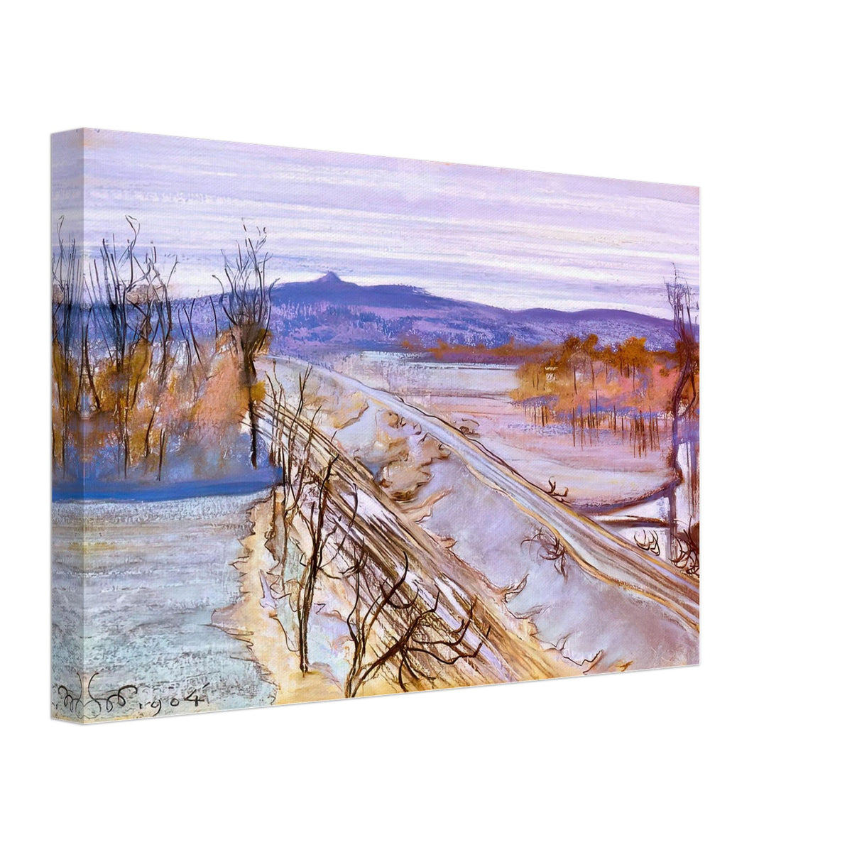 View from the Studio Window onto Kosciuszko Mound by Stanislaw Wyspianski, canvas, view 2