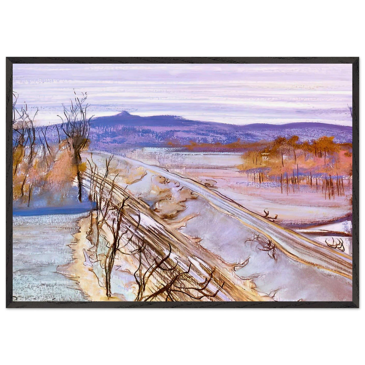 View from the Studio Window onto Kosciuszko Mound by Stanislaw Wyspianski, framed poster, view 3
