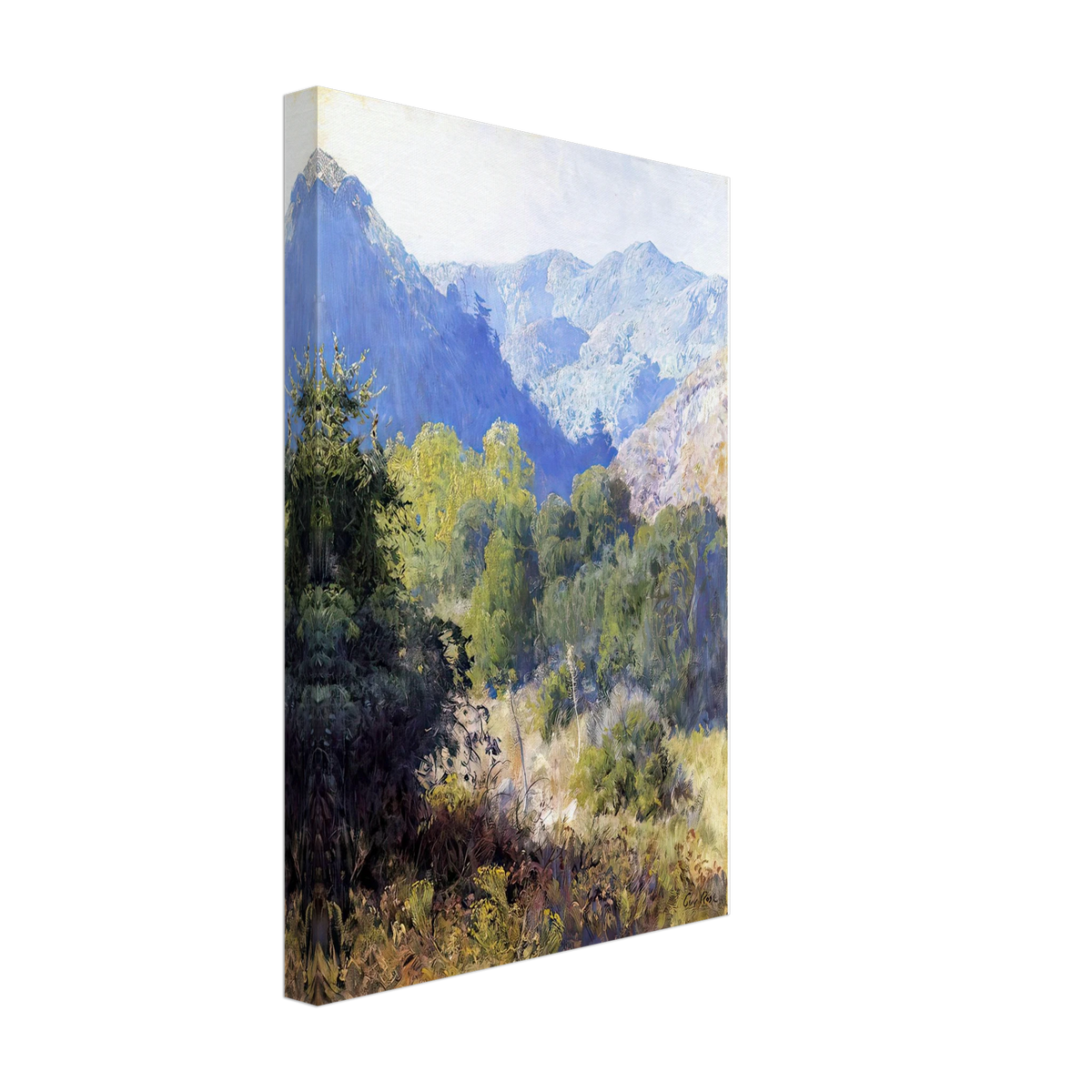 View in the San Gabriel Mountains by Guy Rose, canvas, view 2