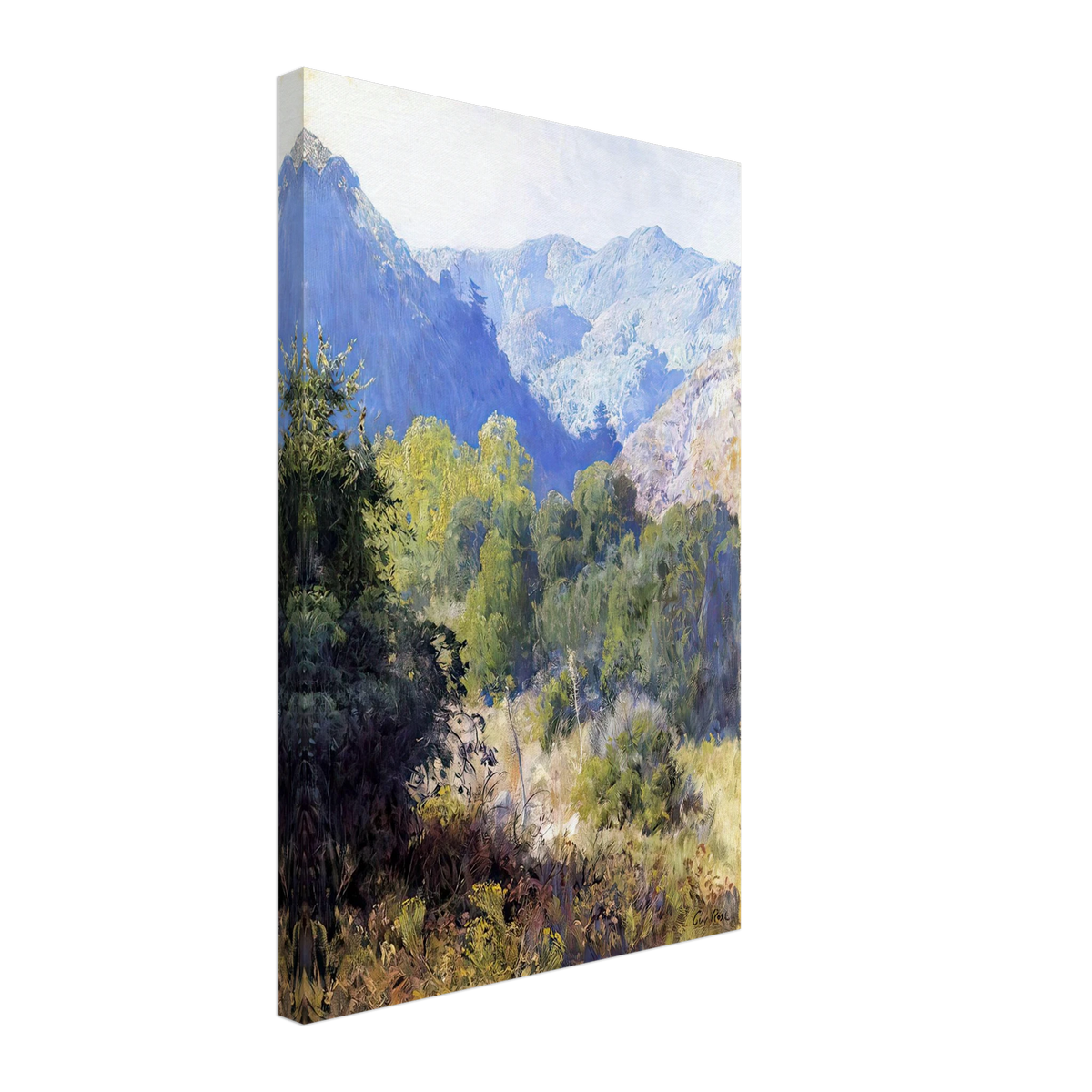 View in the San Gabriel Mountains by Guy Rose, canvas