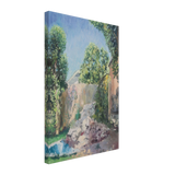 View of a Garden by Benjamin Brown, canvas
