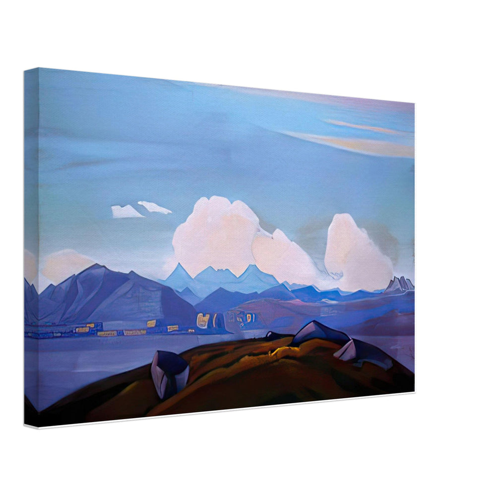View of Everest from Tibet by Nicholas Roerich, canvas