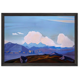 View of Everest from Tibet by Nicholas Roerich, framed poster, view 2