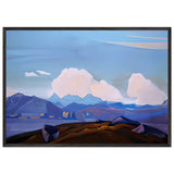 View of Everest from Tibet by Nicholas Roerich, framed poster, view 3