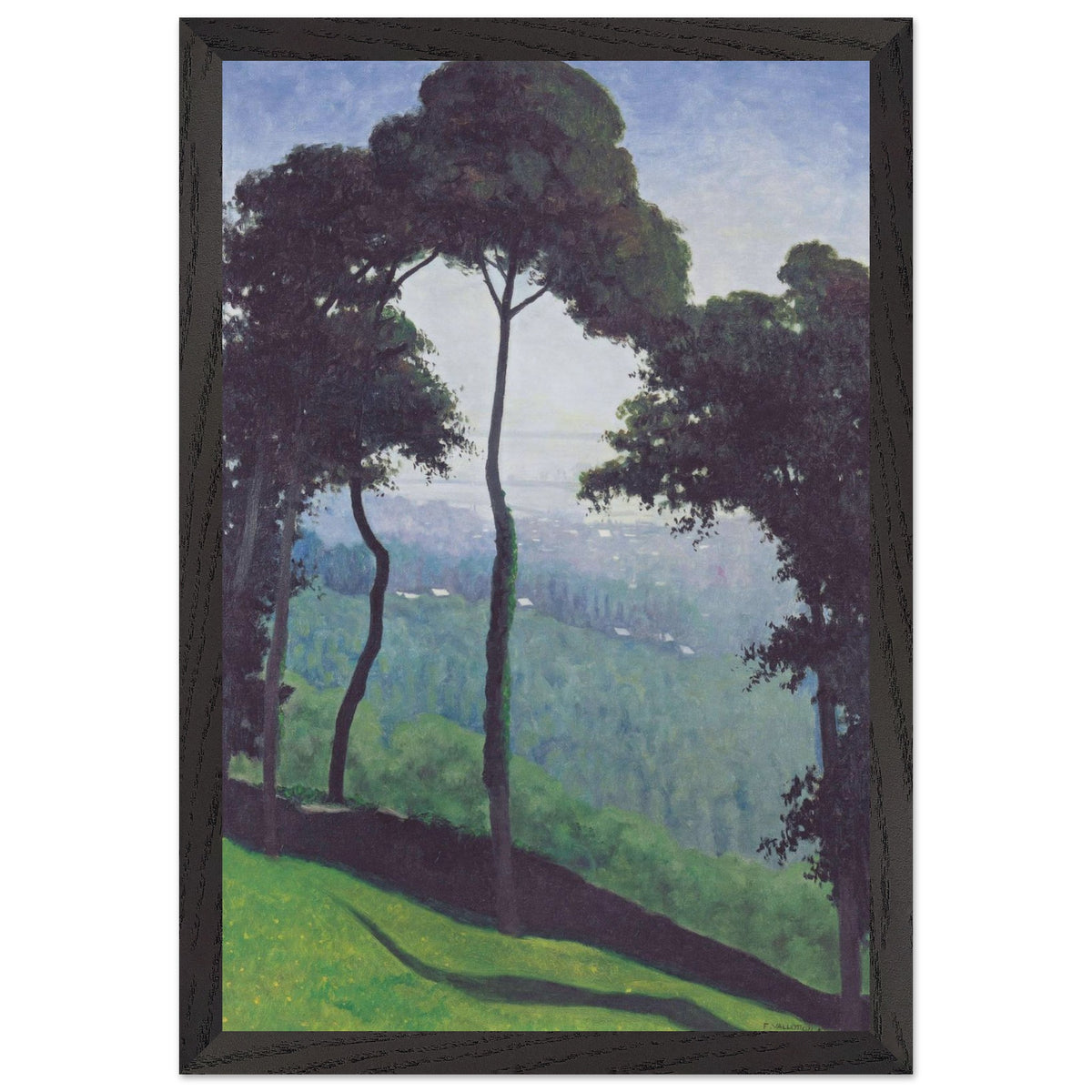 View of Honfleur by Felix Vallotton, framed poster, view 2