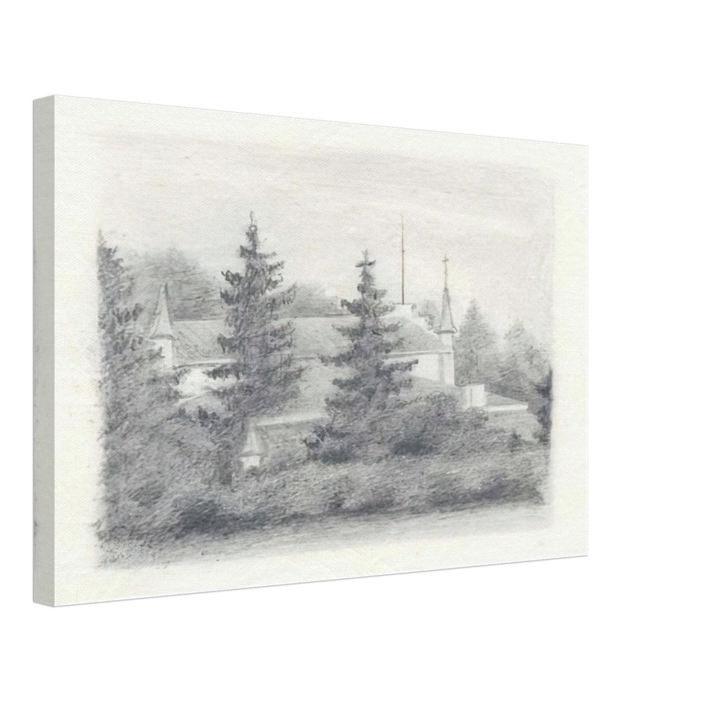 View of Izvara Estate by Nicholas Roerich, canvas