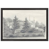 View of Izvara Estate by Nicholas Roerich, framed poster, view 2