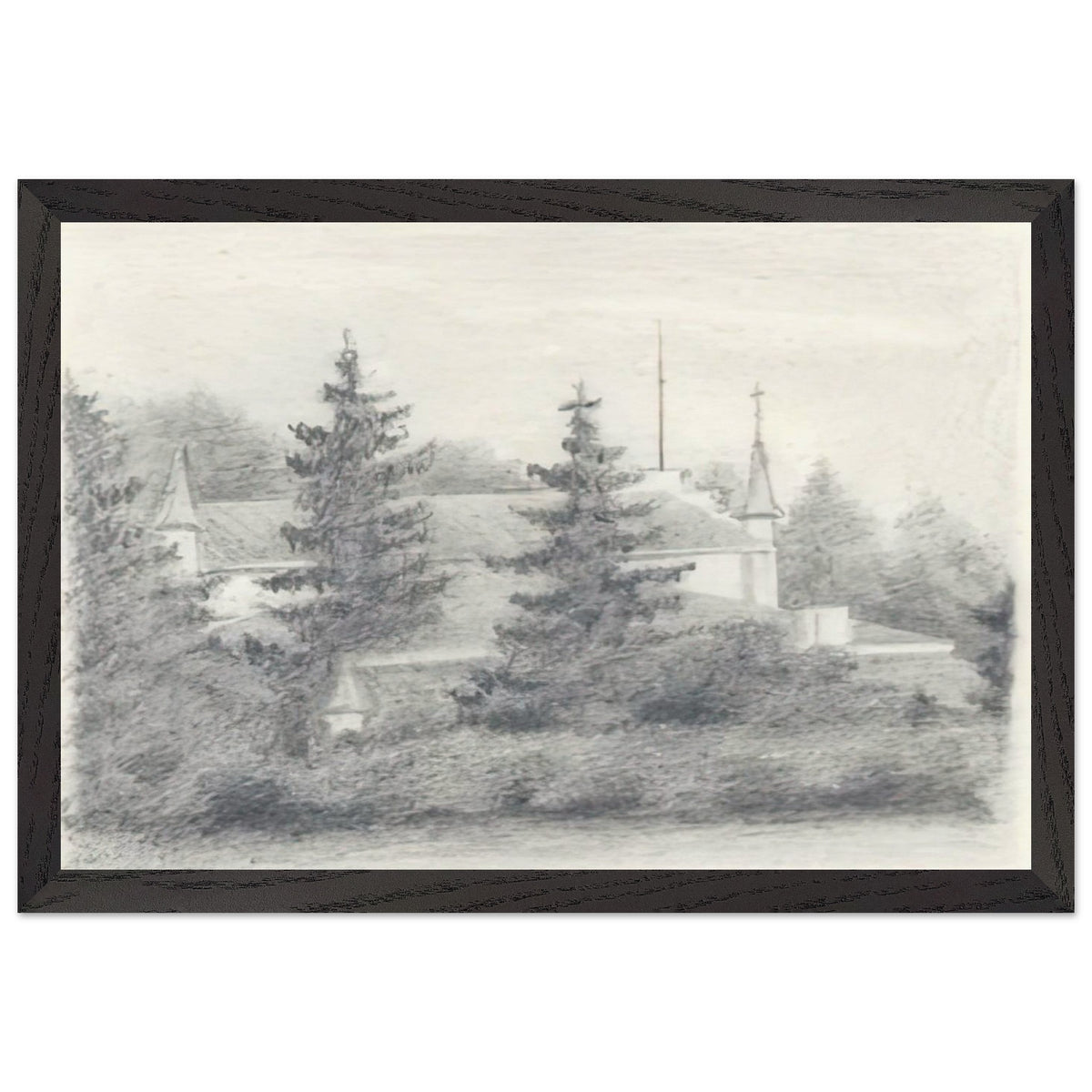 View of Izvara Estate by Nicholas Roerich, framed poster, view 2