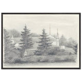 View of Izvara Estate by Nicholas Roerich, framed poster, view 3