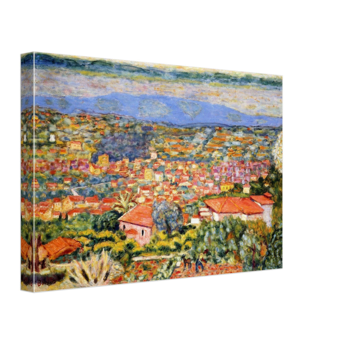 View of Le Cannet, Roofs by Pierre Bonnard, canvas, view 2