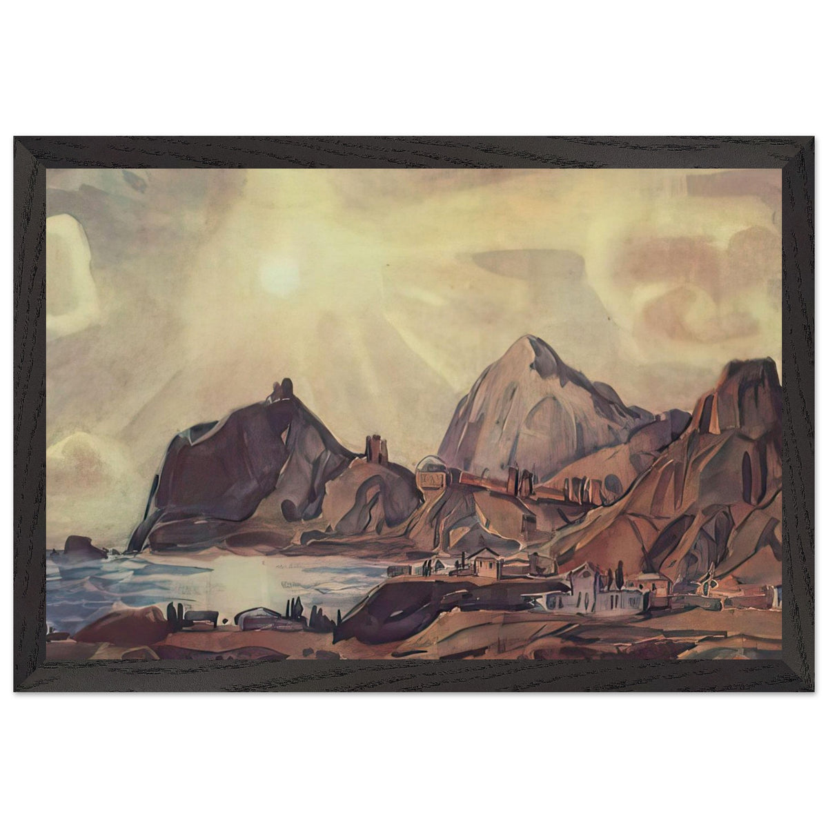 View of Sudak by Konstantin Bogaevsky, framed poster, view 2