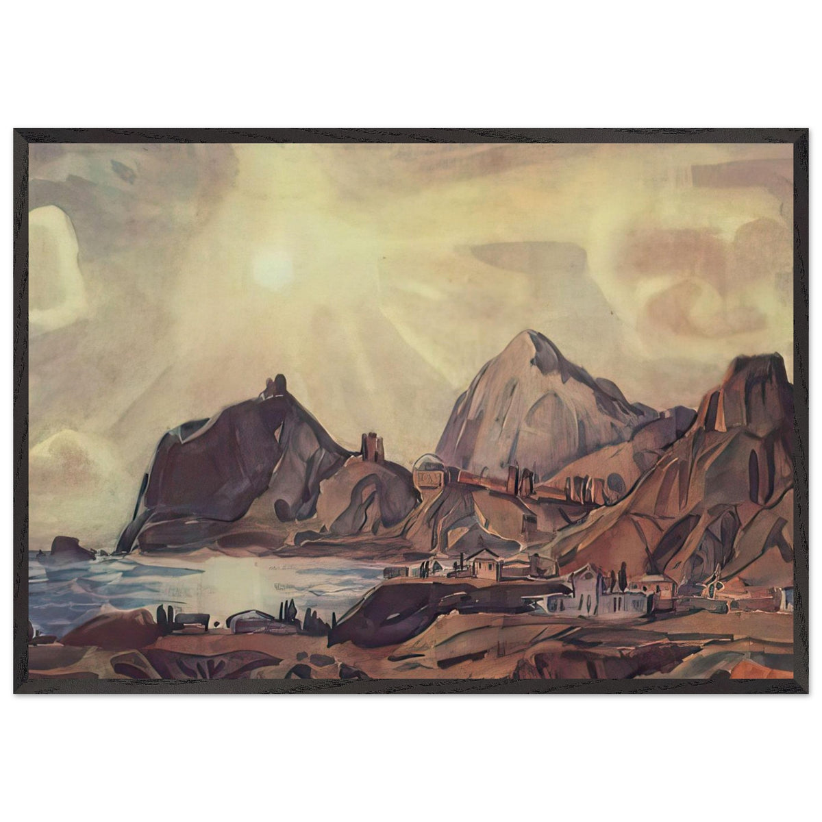 View of Sudak by Konstantin Bogaevsky, framed poster, view 3