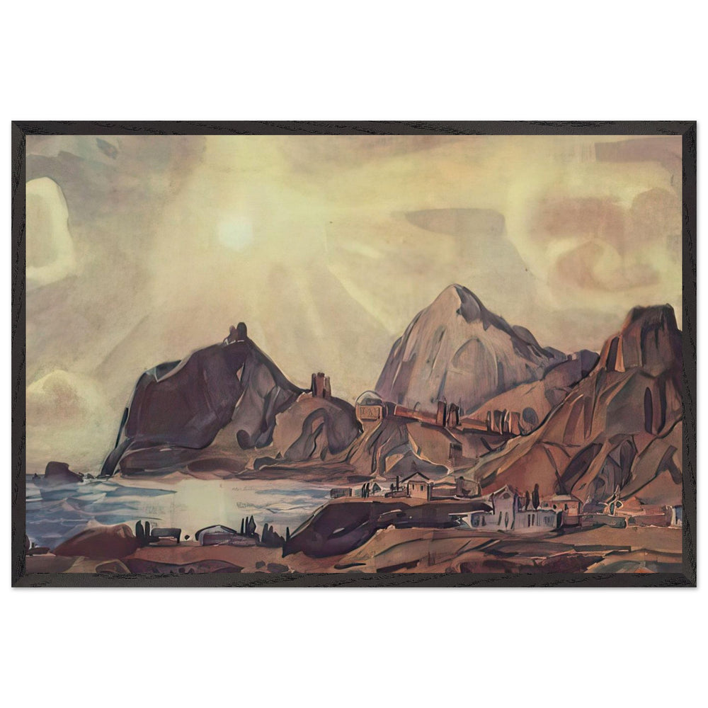 View of Sudak by Konstantin Bogaevsky, framed poster